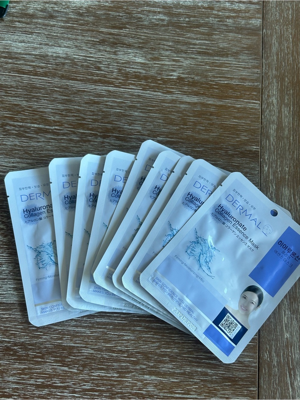 9 Dermal Hyaluronate Collagen Essence Sheet Masks